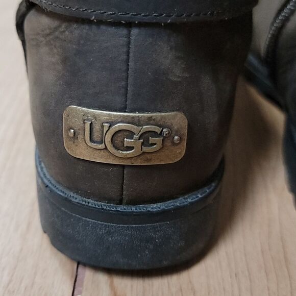 UGG BROWN GRANDLE WATERPROOF LEATHER BOOTS, SIZE 7 S/N 1003579 - Picture 6 of 16
